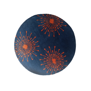 Handknotted Nepali Woolen Carpet – 60 Knots, 100 cm Round, Modern All-Over Pattern,