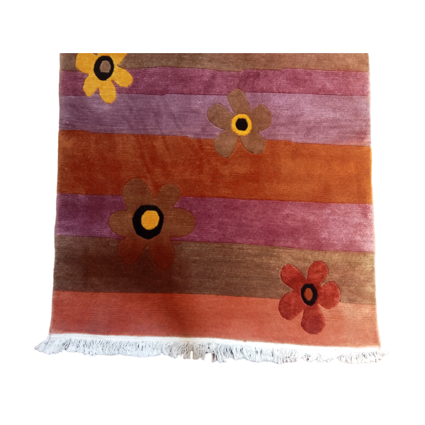 Handknotted Nepali Woolen Carpet for Your Home 60 Knots 93 Cm x 162 Cm - Image 2