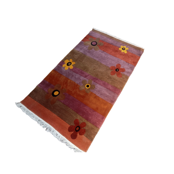 Handknotted Nepali Woolen Carpet for Your Home 60 Knots 93 Cm x 162 Cm - Image 3