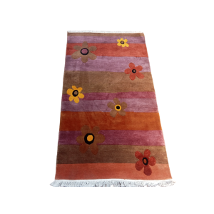 Handknotted Nepali Woolen Carpet for Your Home 60 Knots 93 Cm x 162 Cm