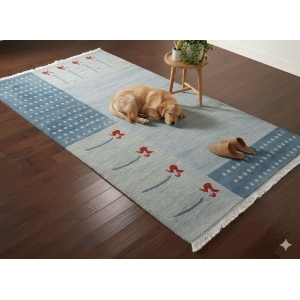 Handknotted Nepali Woolen Carpet - Galaicha, 60 Knots, 94 Cm x 164 Cm