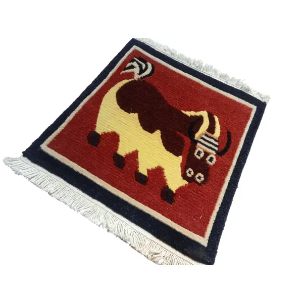Handknotted Nepali Woollen Carpet,60 Knots 40 Cm x 40 Cm - Image 3