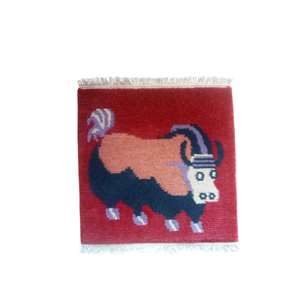 Handknotted Nepali Woollen Carpet,60 Knots 45 Cm x 45 Cm - Image 4