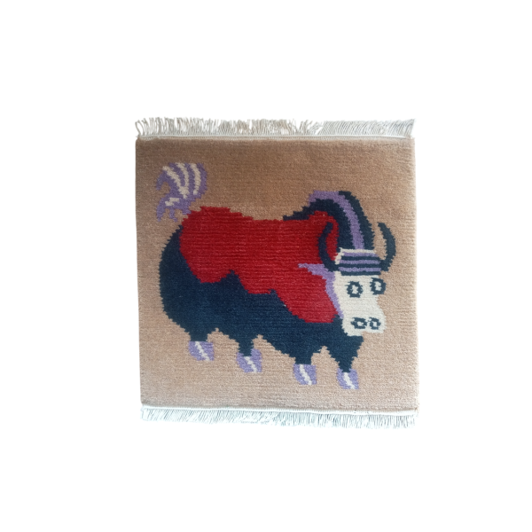 Handknotted Nepali Woollen Carpet,60 Knots 45 Cm x 45 Cm - Image 5