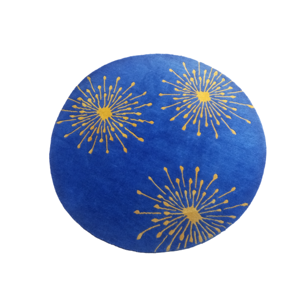 Handknotted/Handmade Nepali Woolen Carpet 60 Knots 100 Cm Round - Image 3