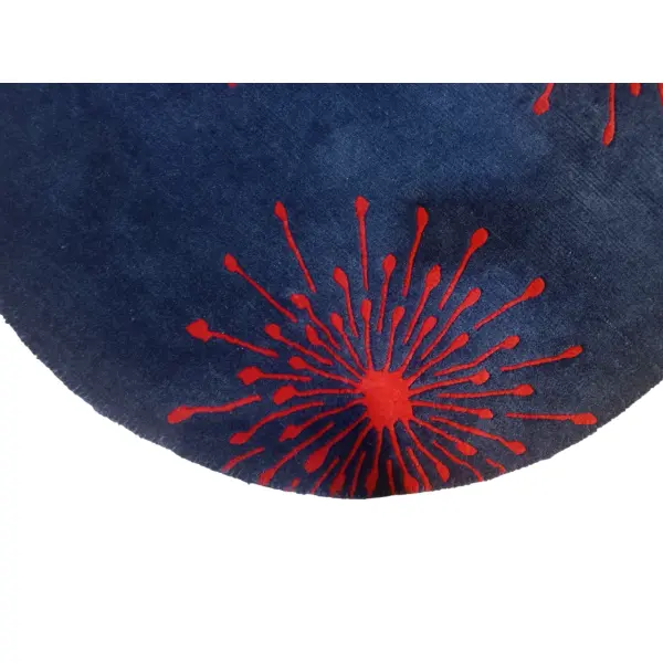 Handknotted/Handmade Nepali Woolen Carpet 60 Knots 100 Cm Round - Image 3