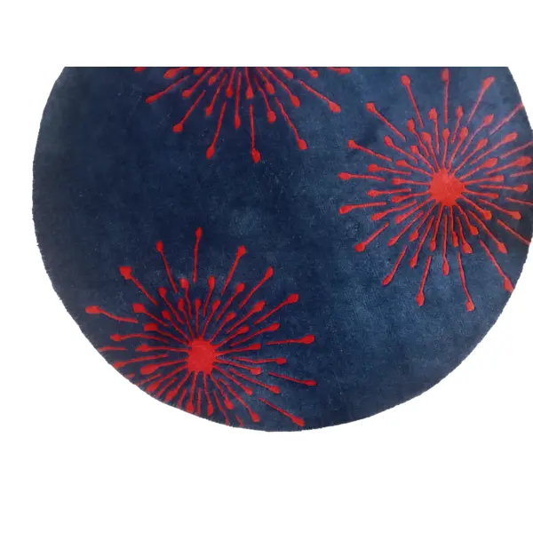 Handknotted/Handmade Nepali Woolen Carpet 60 Knots 100 Cm Round - Image 4