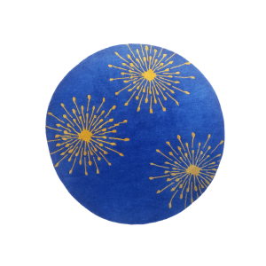 Handknotted/Handmade Nepali Woolen Carpet 60 Knots 100 Cm Round