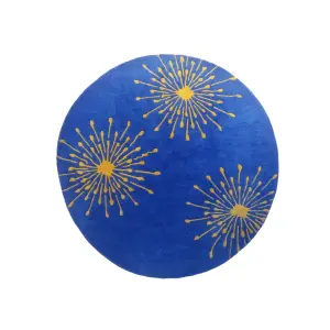 Handknotted/Handmade Nepali Woolen Carpet 60 Knots 100 Cm Round