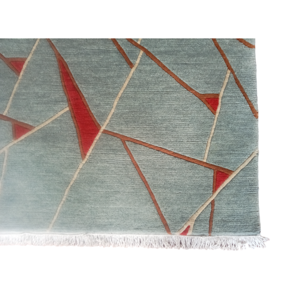 Handknotted/Handmade Nepali Woolen Carpet 60 Knots 94 Cm x 164 Cm (3.08 Ft x 5.38 Ft) - Image 2