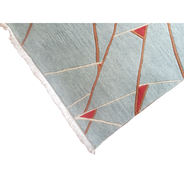 Handknotted/Handmade Nepali Woolen Carpet 60 Knots 94 Cm x 164 Cm (3.08 Ft x 5.38 Ft) - Image 4