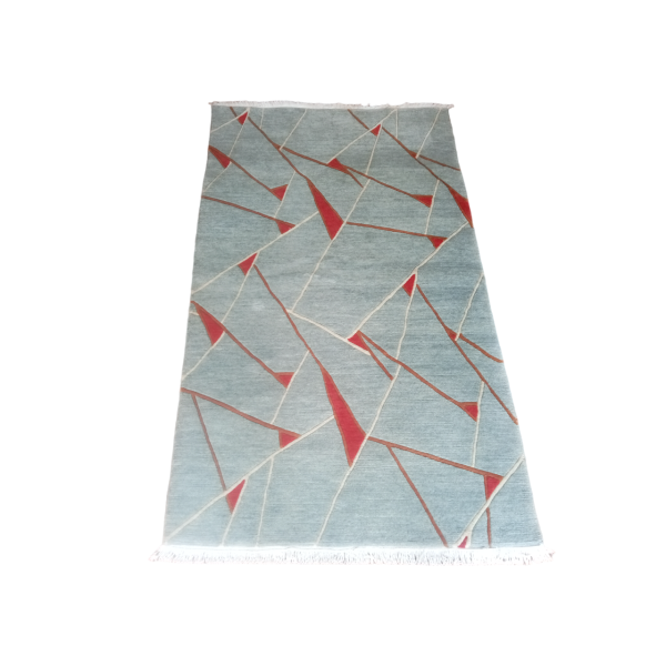 Handknotted/Handmade Nepali Woolen Carpet 60 Knots 94 Cm x 164 Cm (3.08 Ft x 5.38 Ft) - Image 5