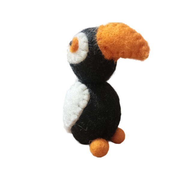 Handmade Eco-Friendly Felt Penguin – 100% New Zealand Wool, Natural Dyes, Artisan Craftsmanship from Nepal - Image 2