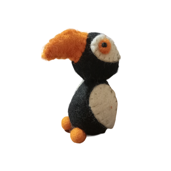 Handmade Eco-Friendly Felt Penguin – 100% New Zealand Wool, Natural Dyes, Artisan Craftsmanship from Nepal - Image 3