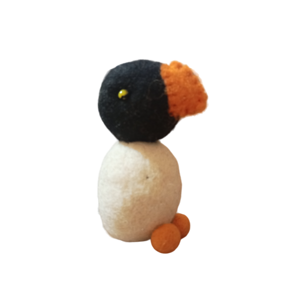 Handmade Eco-Friendly Felt Penguin – 100% New Zealand Wool, Natural Dyes, Artisan Craftsmanship from Nepal - Image 4
