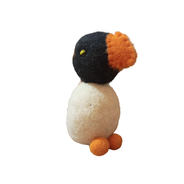 Handmade Eco-Friendly Felt Penguin – 100% New Zealand Wool, Natural Dyes, Artisan Craftsmanship from Nepal - Image 5