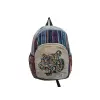 Handmade Eco-Friendly Hemp & Cotton Mix Backpack - Sustainable Unisex Bag for School