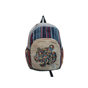 Handmade Eco-Friendly Hemp & Cotton Mix Backpack - Sustainable Unisex Bag for School