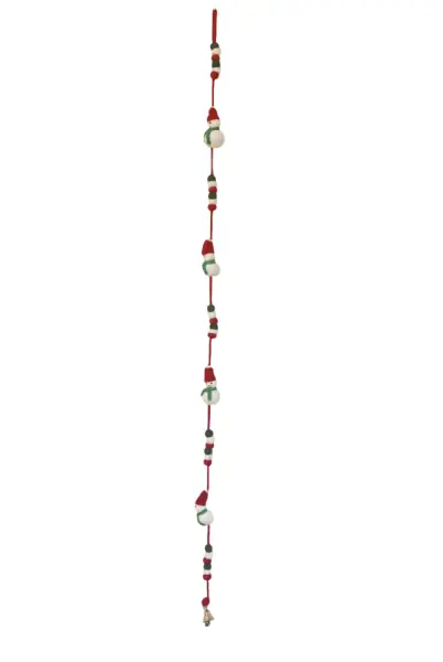 Handmade Eco-Friendly Wool Felt Hanging Snowman Decoration