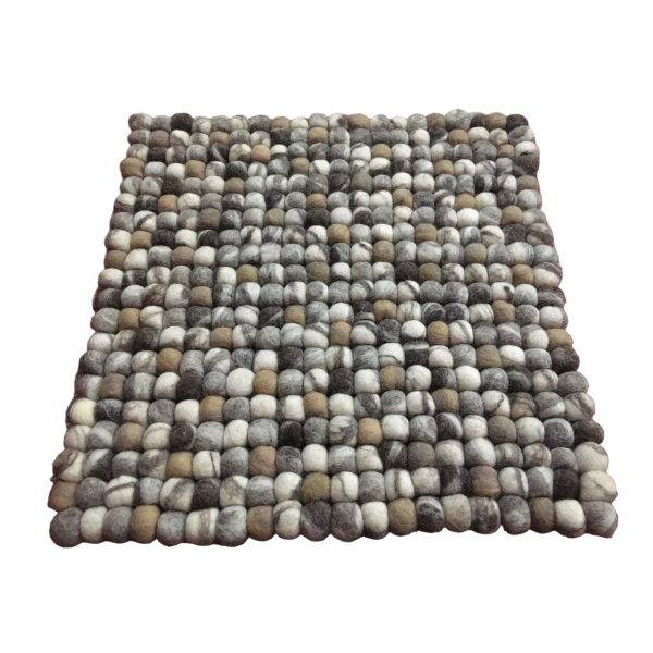 Handmade Felt Ball Chair Pad: Cozy Wool Seat Mat 40 Cm x 40 Cm - Image 2