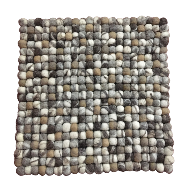 Handmade Felt Ball Chair Pad: Cozy Wool Seat Mat 40 Cm x 40 Cm - Image 4