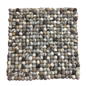 Handmade Felt Ball Chair Pad: Cozy Wool Seat Mat 40 Cm x 40 Cm