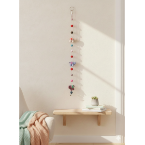 Handmade Felt Large Elephant Hanging Decoration