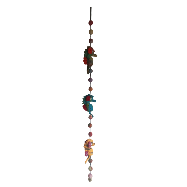 Handmade Felt Seahorse Hanging Decoration - Image 2