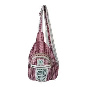 Handmade Hemp and cotton Mix Chest Bag For Unisex