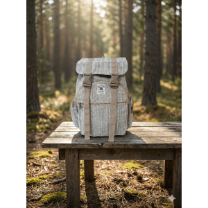 Handmade Hemp & Cotton Mix Backpack For Unisex