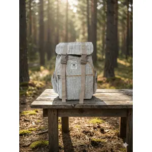 Handmade Hemp & Cotton Mix Backpack For Unisex