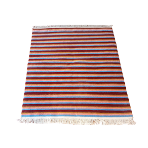 Handmade Multicolor Carpet – Modern Pattern, 80% Wool & 20% Cotton, Crafted in Nepal