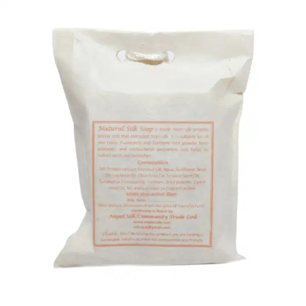 Handmade Natural Silk Soap Eucalyptus 3