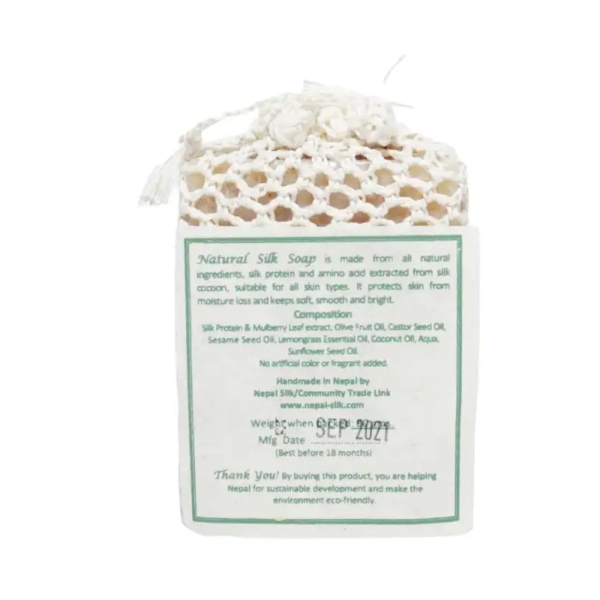Handmade Natural Silk Soap Mulberry - Image 2