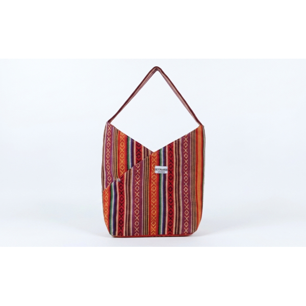 Handmade Nepali Cotton Shoulder Bag - Image 5