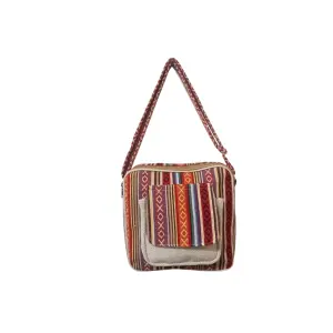 Handmade Nepali Cotton Unisex Crossbody Bag