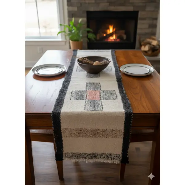 Handmade Nepali Radi Pakhi - Traditional Sheep Wool Rug / Runner (50 cm x 174 cm) - Natural Warmth - Image 2