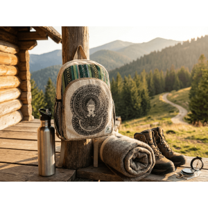 Handmade Sustainable Hemp & Cotton Large Backpack