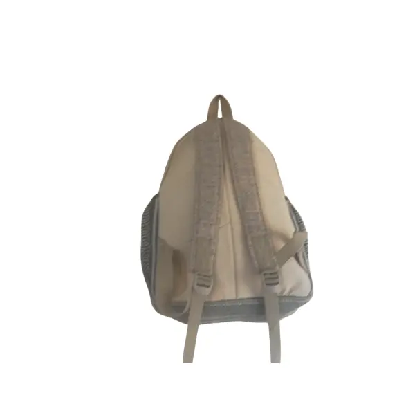 Handmade Sustainable Hemp & Cotton Mix Backpack For Unisex - Image 4