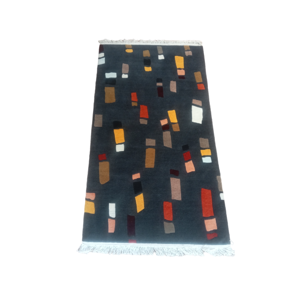 Handmade/Handknotted 60 Knots Nepali Woollen Carpet 3.02 Ft x 5.34 Ft - Image 2