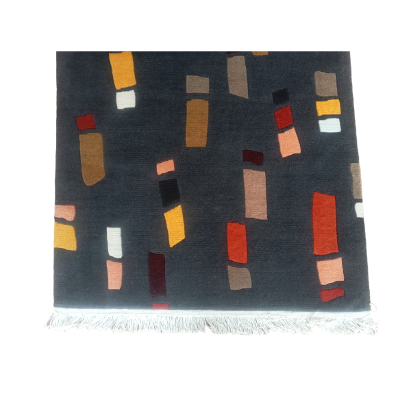 Handmade/Handknotted 60 Knots Nepali Woollen Carpet 3.02 Ft x 5.34 Ft - Image 3