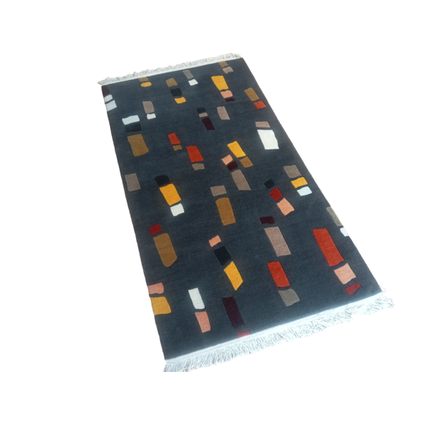 Handmade/Handknotted 60 Knots Nepali Woollen Carpet 3.02 Ft x 5.34 Ft - Image 4