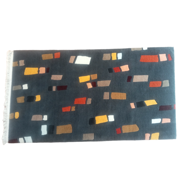 Handmade/Handknotted 60 Knots Nepali Woollen Carpet 3.02 Ft x 5.34 Ft - Image 5