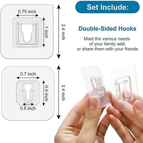 Hanging Type White Male Female Hook Sticker - Image 3