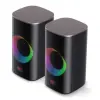 Havit SK212SE 5W x 2 Output Power Stereo Electronic Gaming Speaker For PC Dynamic RGB lights Wired Speaker