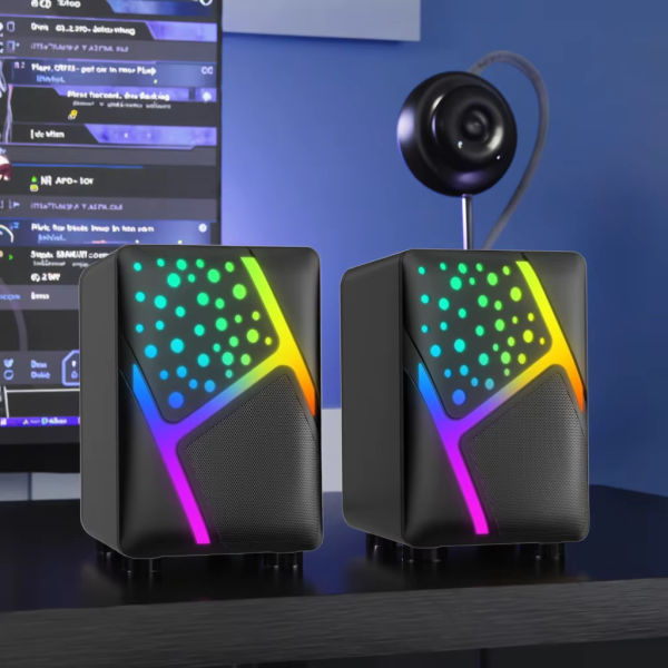 HAVIT SK763 RGB USB Wired Stereo Electronics Sports Black Stereo Sport Speaker - Image 3