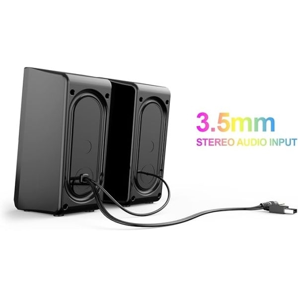 HAVIT USB 2.0 RGB SPEAKER SK210PRO RGB Gaming speaker Black - Image 2