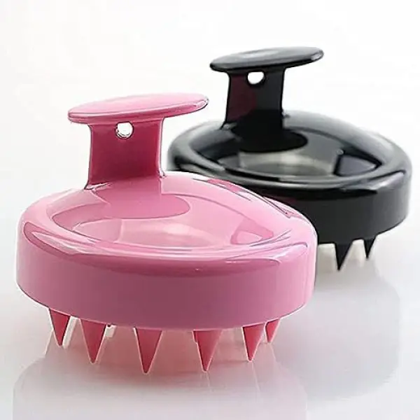 Head Scalp Shampoo Massage Brush with Soft Silicone Bristles multicolor - Image 4