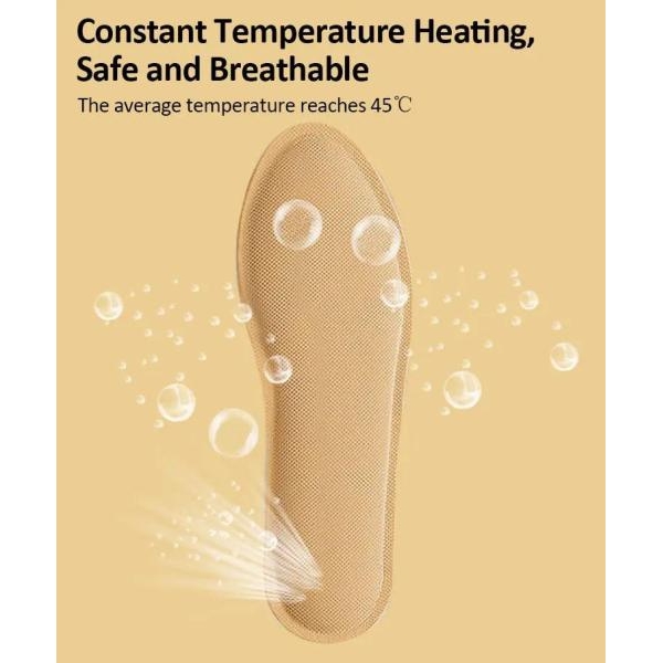 Heating Insoles Self-heating Heat Shoes Pad Breathable Warmers Instantly (40-41) - Image 4