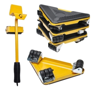 Heavy Duty Furniture Lifter with Triangle Moving Sliders Mover Tool Set